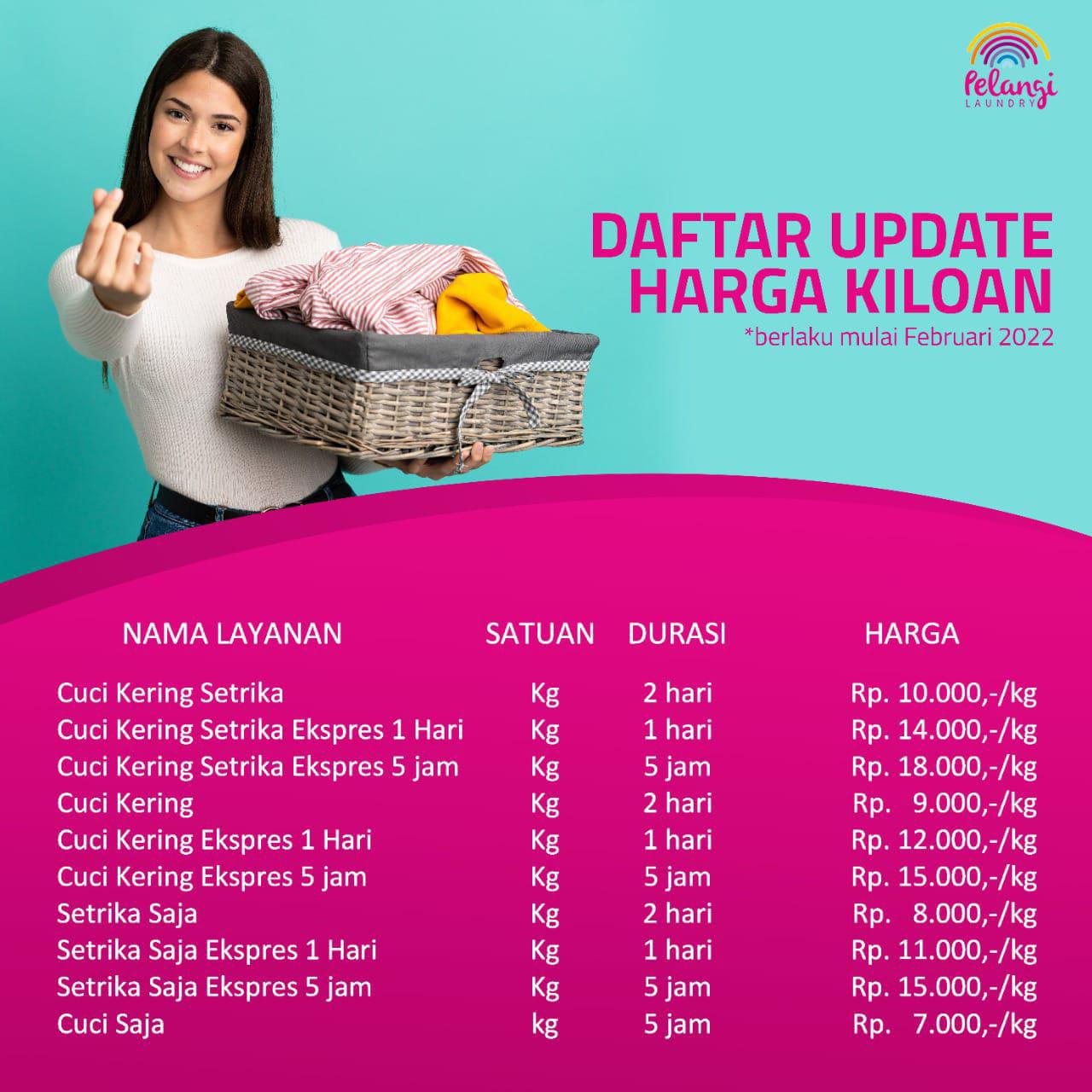 Daftar Harga Laundry
